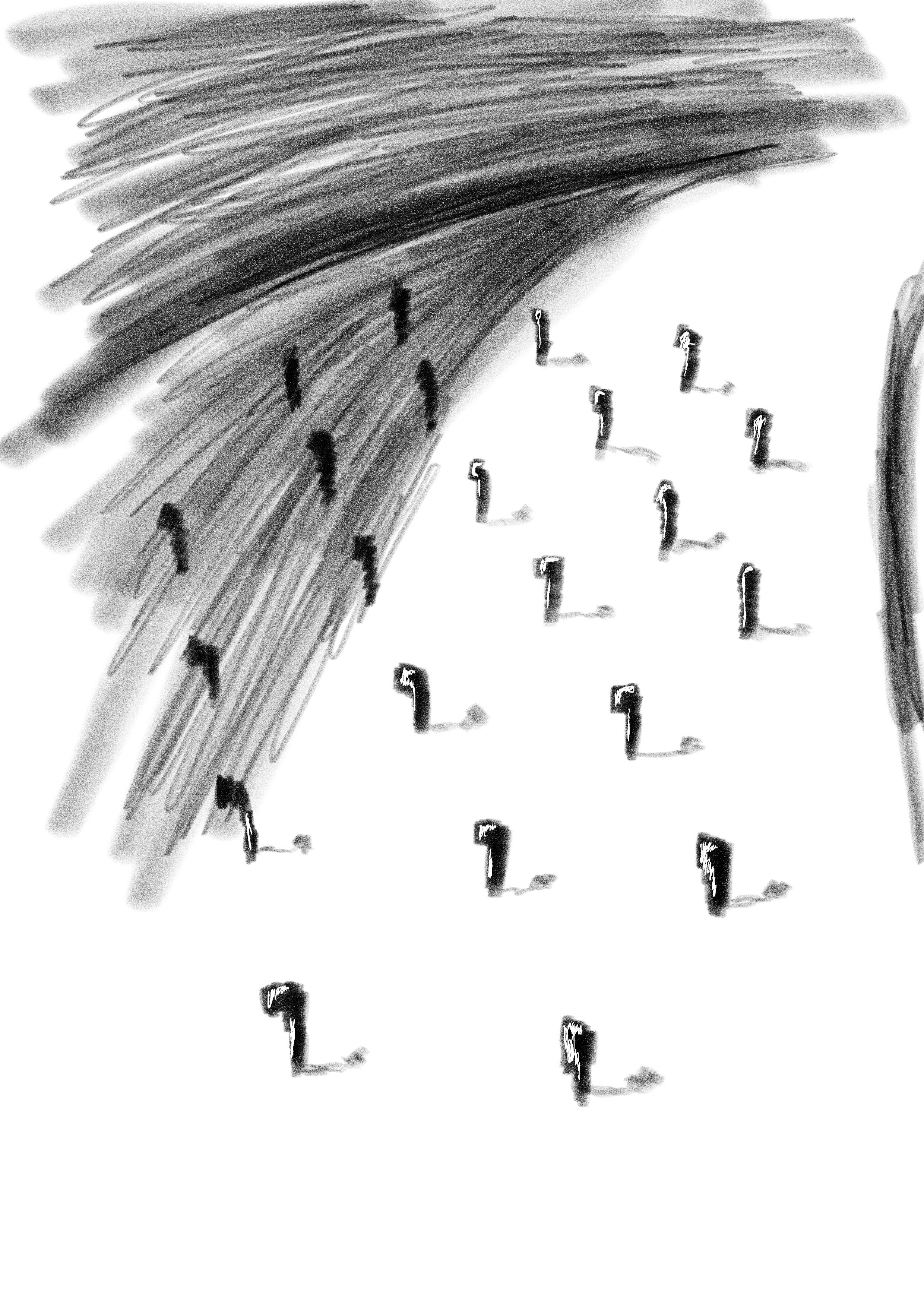 Tekening uit het boek